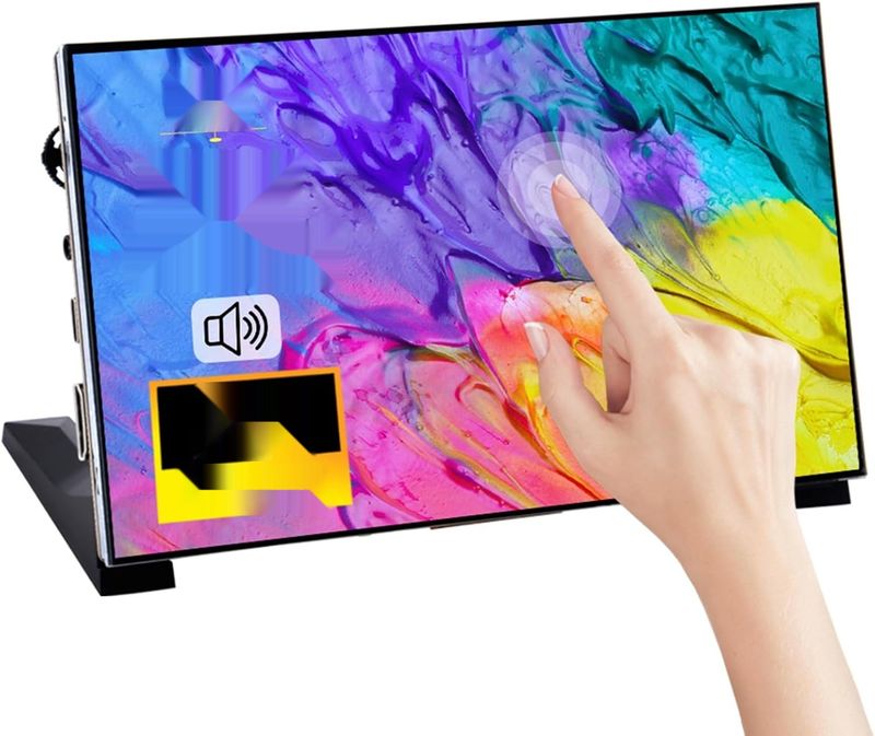 Ekran dotykowy 7&quot;, LCD IPS, HDMI, kompatybilny z Raspberry Pi 5/4B/3B+.