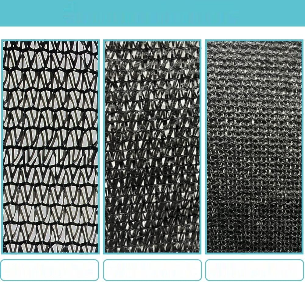 BeGrit 2,7m x 4m Siatka Ochronna Przeciwsłoneczna 70% Czarna