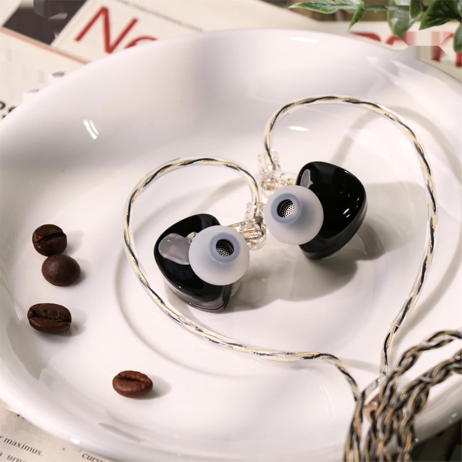 LINSOUL SIMGOT EM6L 1DD+4BA Hybrydowy Monitor IEM, Słuchawki HiFi, Gamingowe.