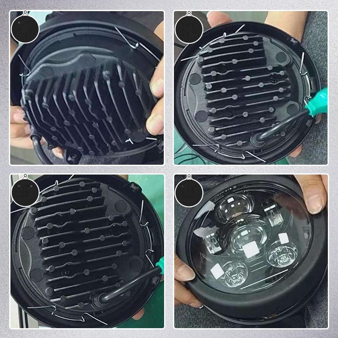 Led reflektory Daymaker 5 3/4 5.75 cala do Harley Davidson (czarny)