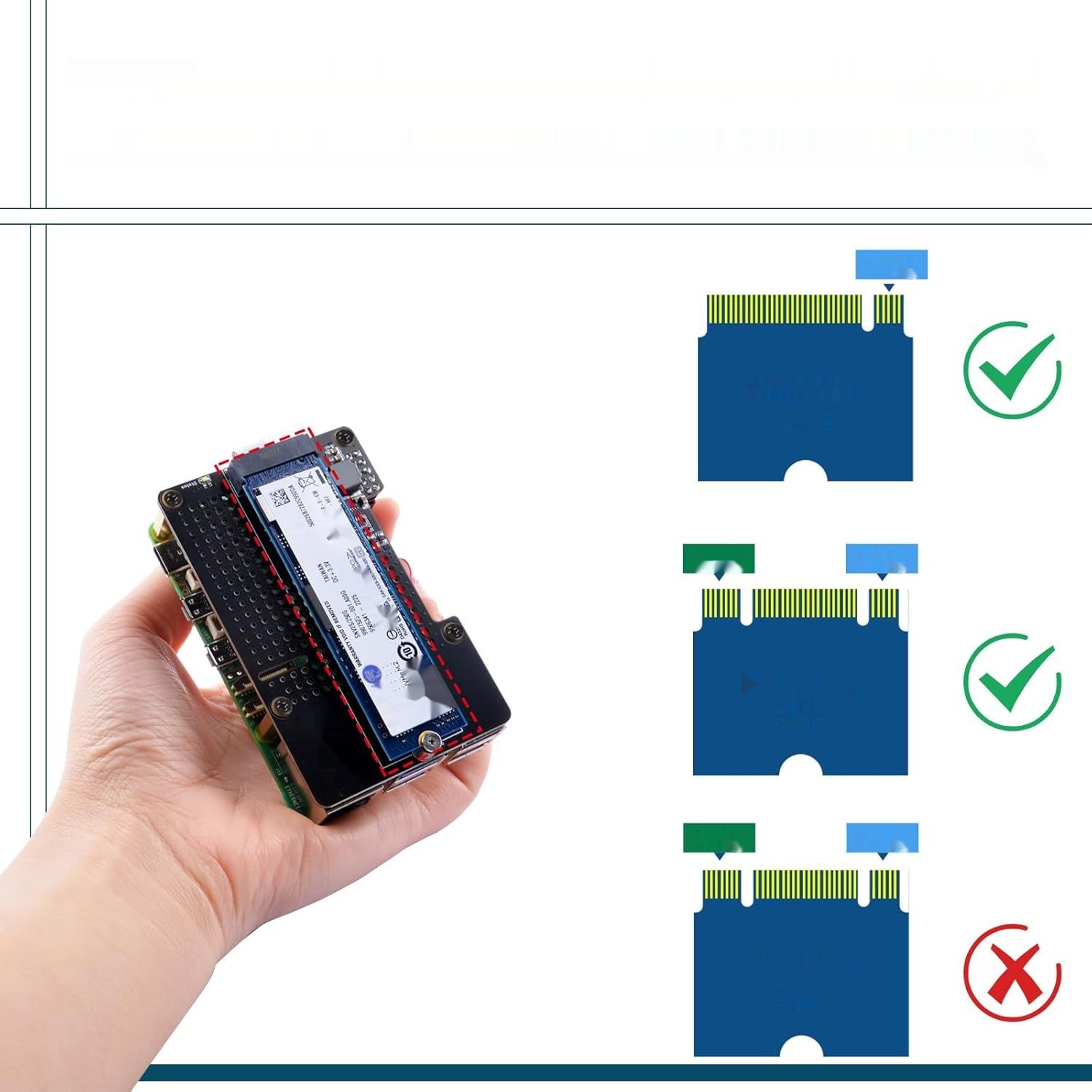 GeeekPi Zestaw Startowy dla Raspberry Pi 5 8GB z M.2 NVMe SSD i akcesoriami