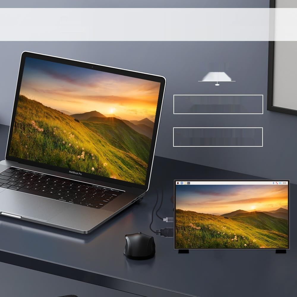 Ekran dotykowy 7&quot;, LCD IPS, HDMI, kompatybilny z Raspberry Pi 5/4B/3B+.
