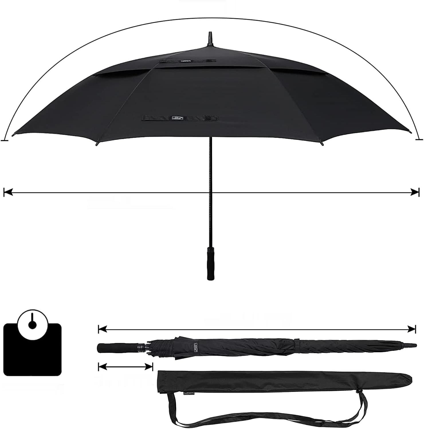 G4Free Duży Parasol Golfowy Automatyczny z Podwójnym Baldachimem