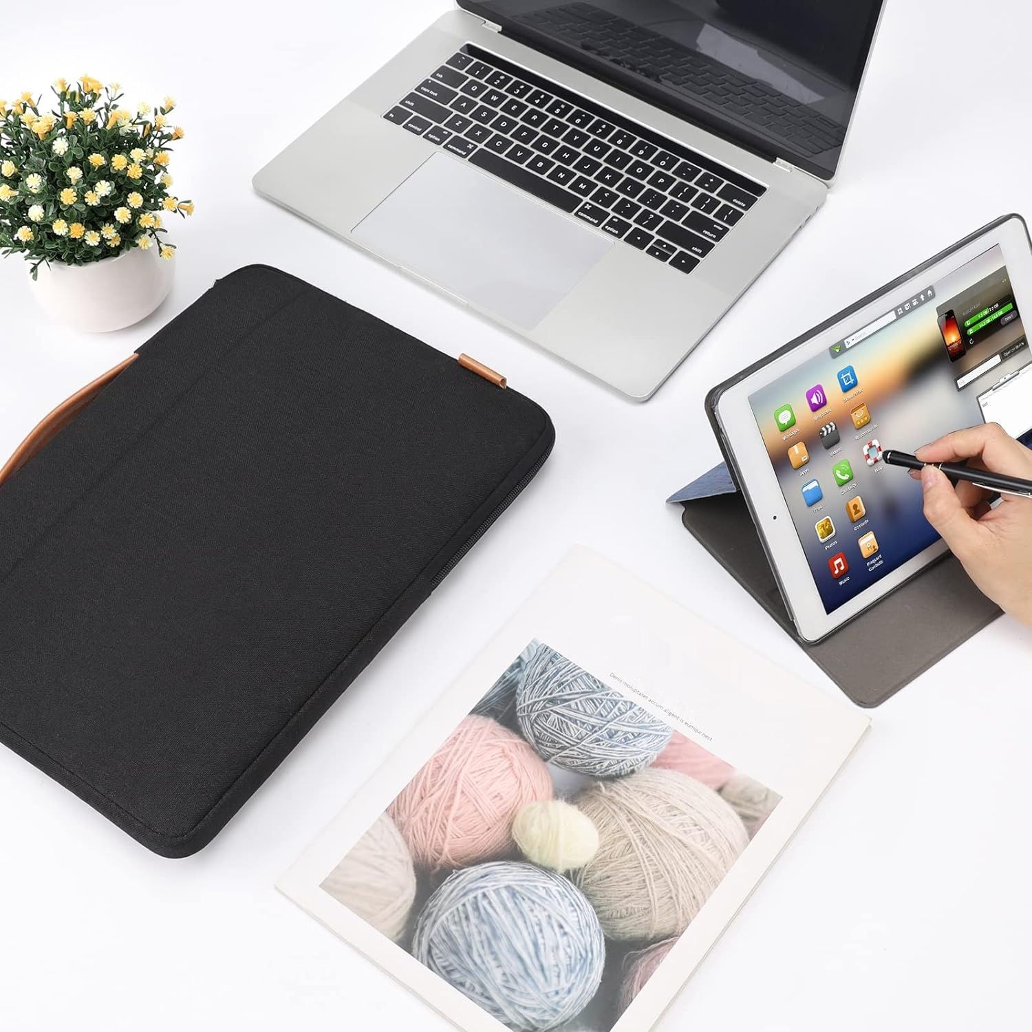 DOMISO 17.3-calowa torba na laptopa wodoodporna, wstrząsoodporna, czarna