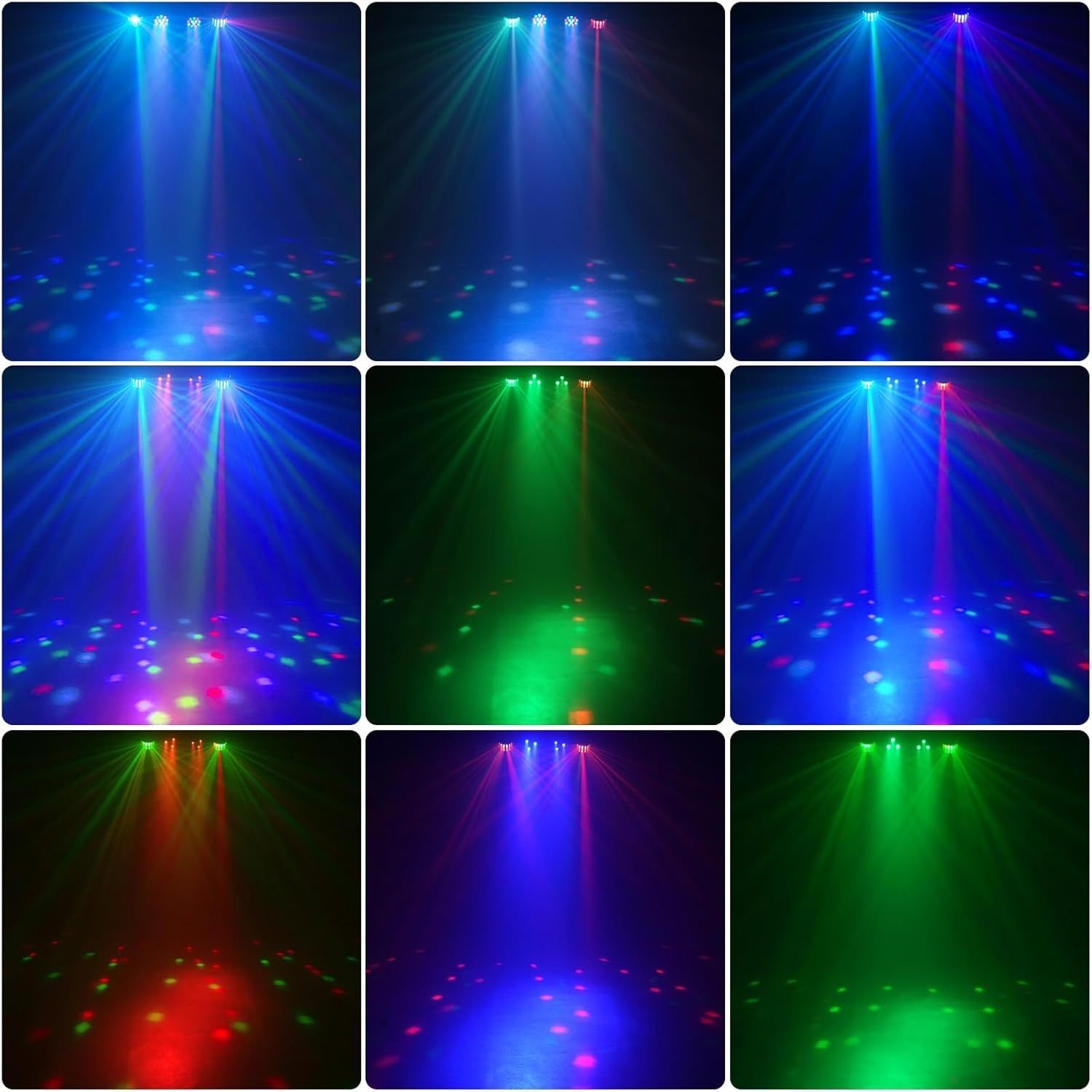 GdjRttk 60W reflektor Derby + RGBW LED par, światło DMX-3/6/15CH