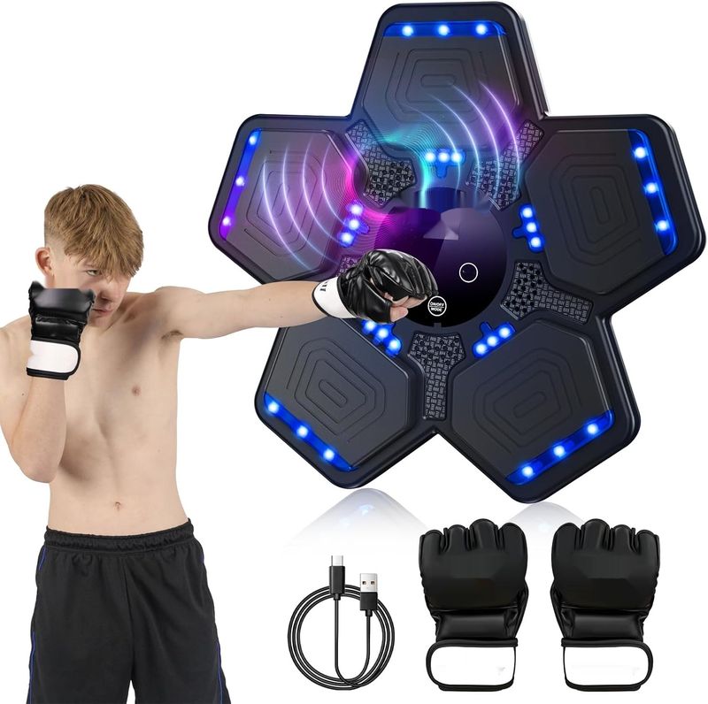 Muzyczna Maszyna Boksująca z LED i Bluetooth