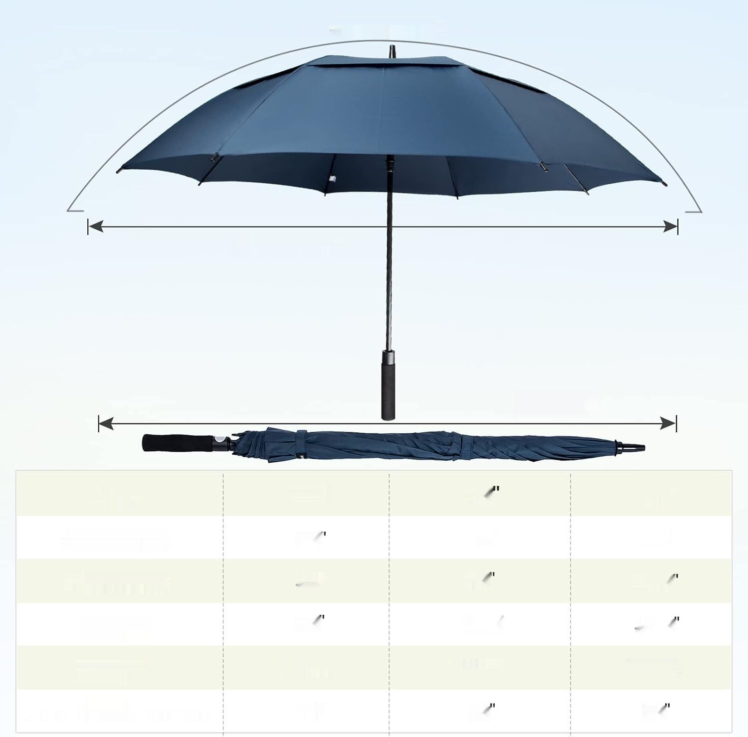 Parasol golfowy NINEMAX