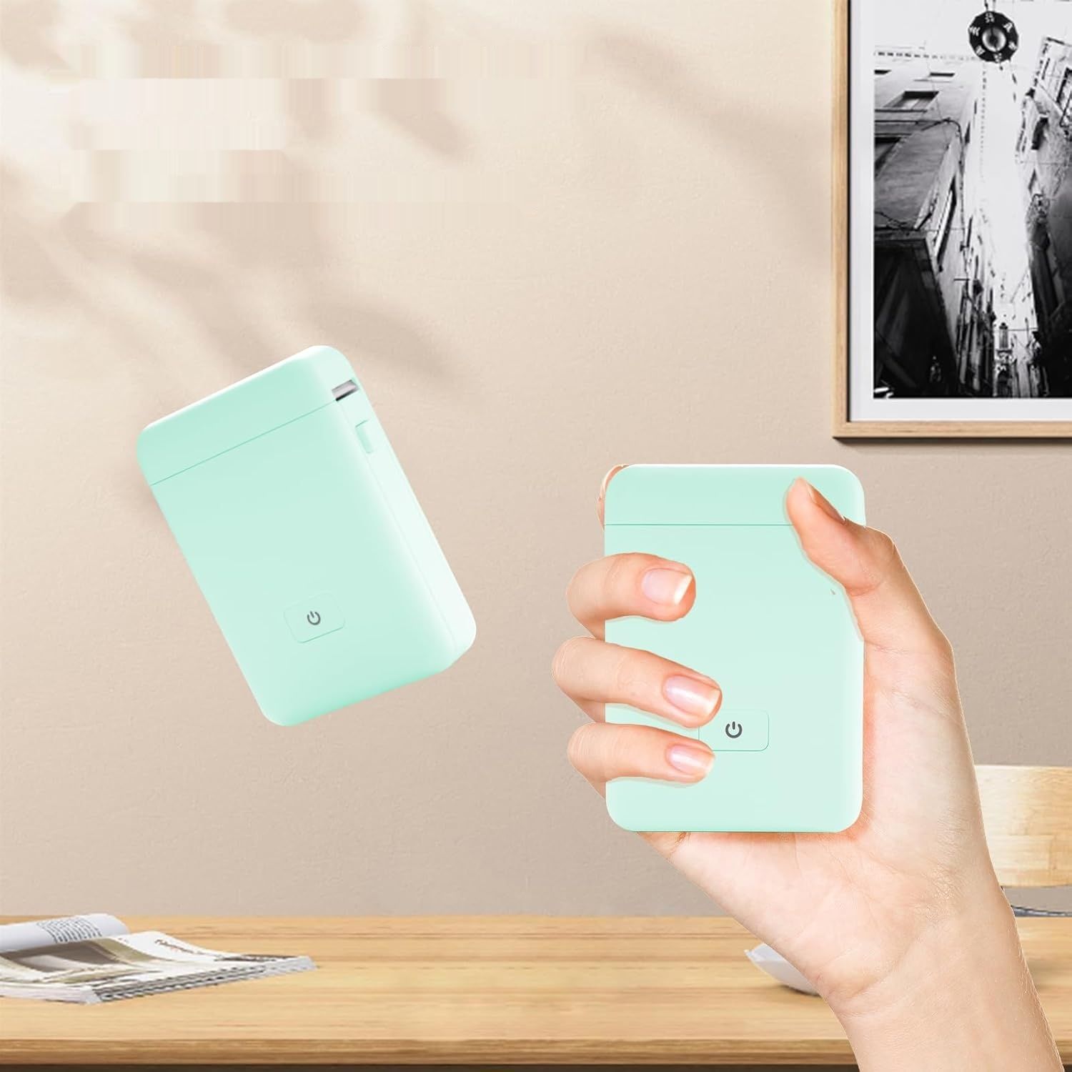 vretti Naklejka Maker Mini HP2 drukarka etykiet Bluetooth z szablonami
