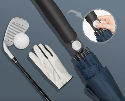 ZOMAKE Parasol golfowy 157 cm, duże wiatroszczelne parasole, automatycznie otwierany