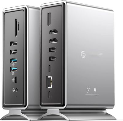 ORICO Stacja dokująca 15 w 1 z podwójnym 4K, 2 HDMI, USB, 100W PD, RJ45.