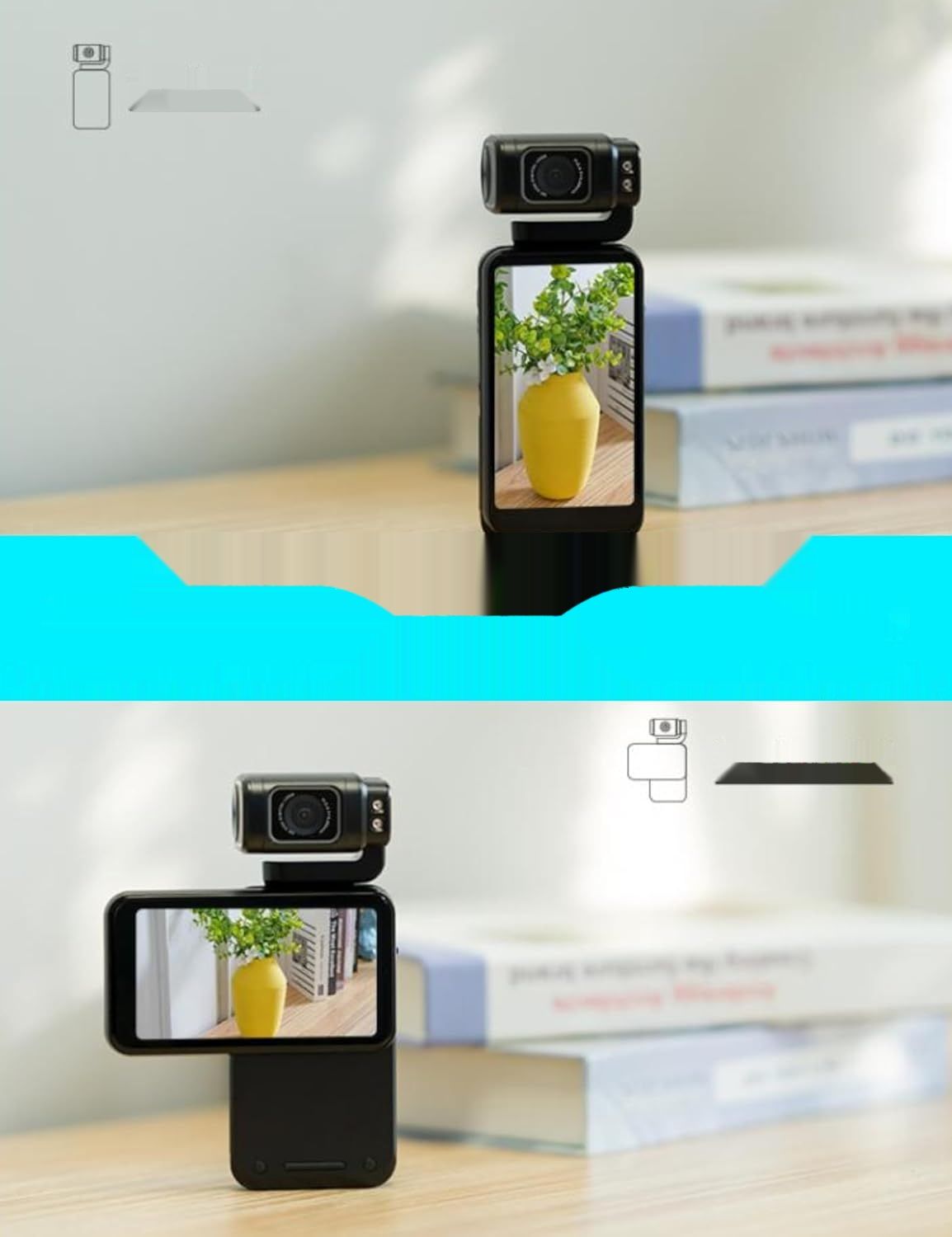Sxhlseller 5K Ultra HD Kamera - 36MP, WiFi, 3,5&quot; ekran, 10x zoom cyfrowy