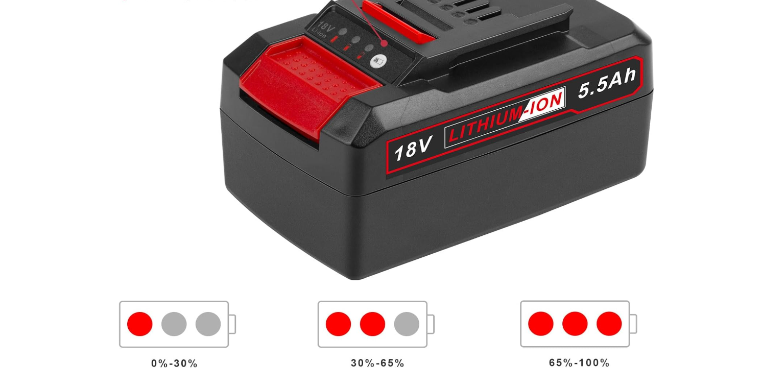 ASUNCELL 2 sztuki 18 V 5500 mAh akumulator narzędziowy do akumulatorów Einhell Power X-Change kompatybilny ze wszystkimi narzędziami 18 V Einhell