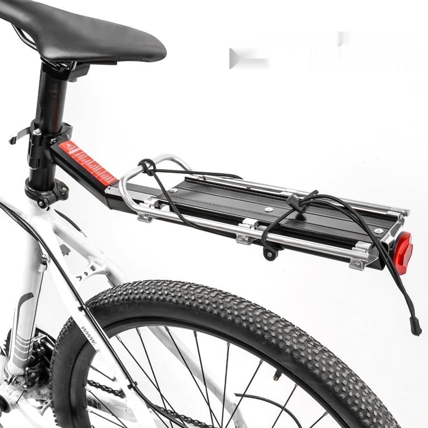 WIYETY Bagażnik rowerowy: Aluminiowy, regulowany, do roweru górskiego, 30 funtów
