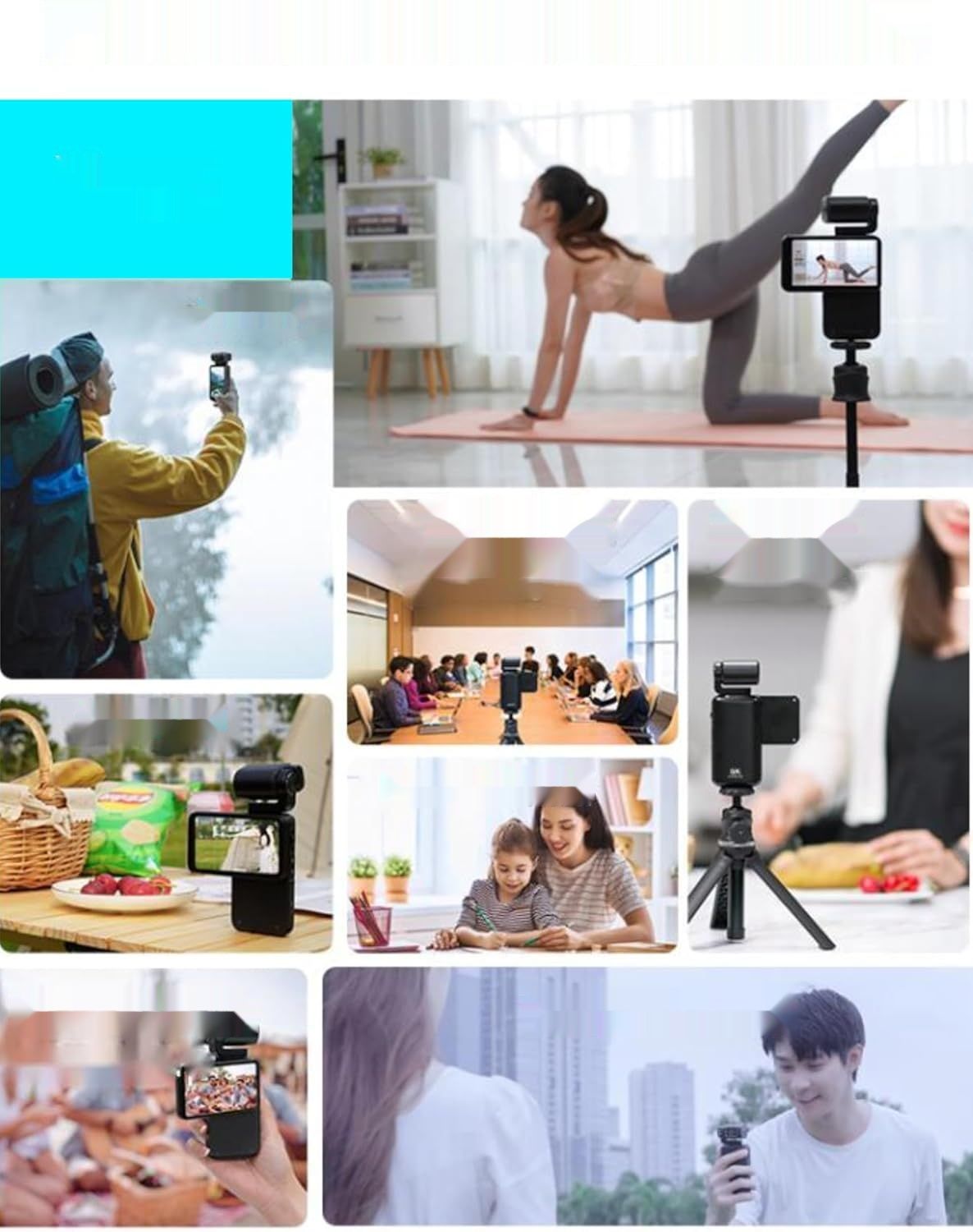 Sxhlseller 5K Ultra HD Kamera - 36MP, WiFi, 3,5&quot; ekran, 10x zoom cyfrowy
