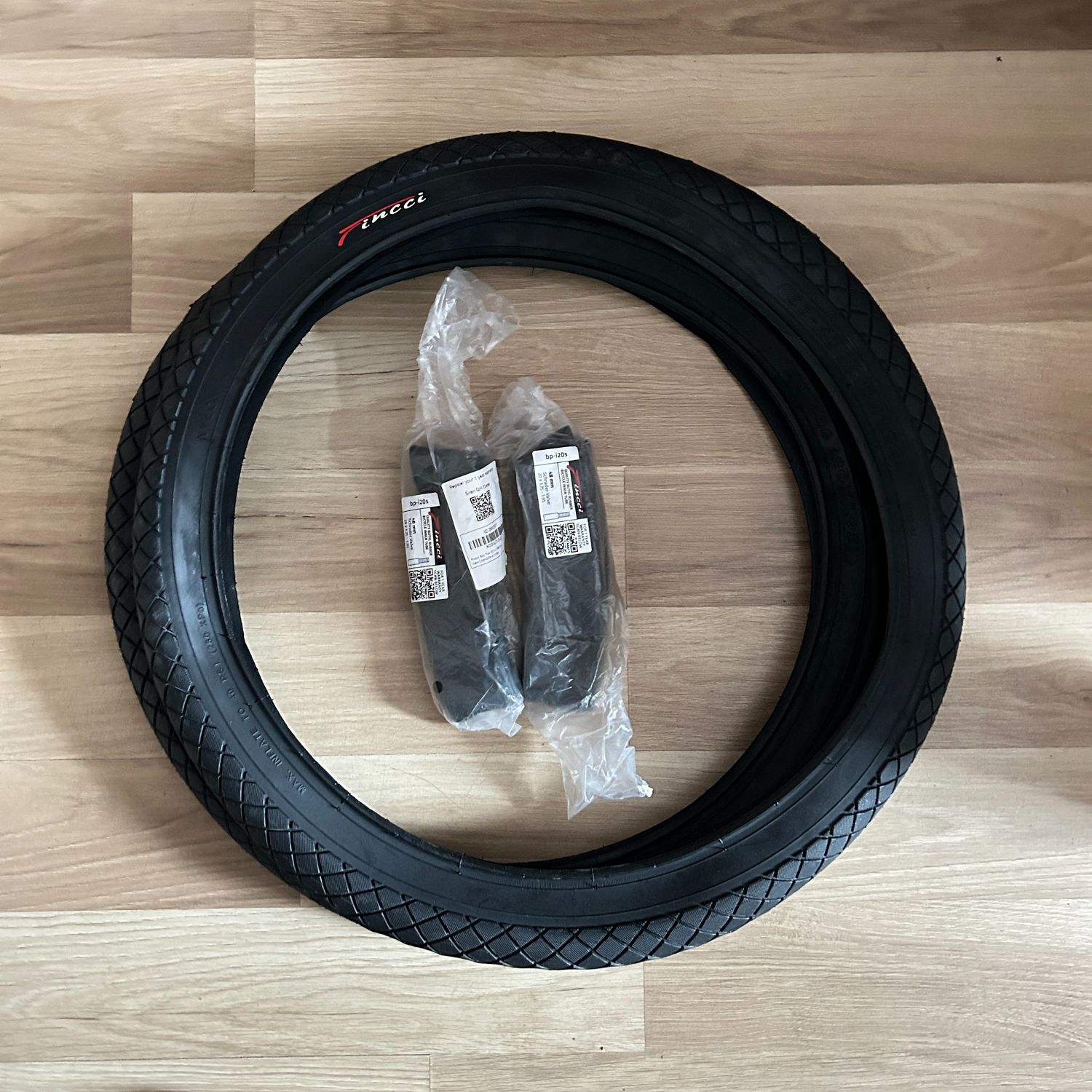Fincci Para opon BMX 20x1,95 z dętkami Schradera – 2 sztuki, MTB.