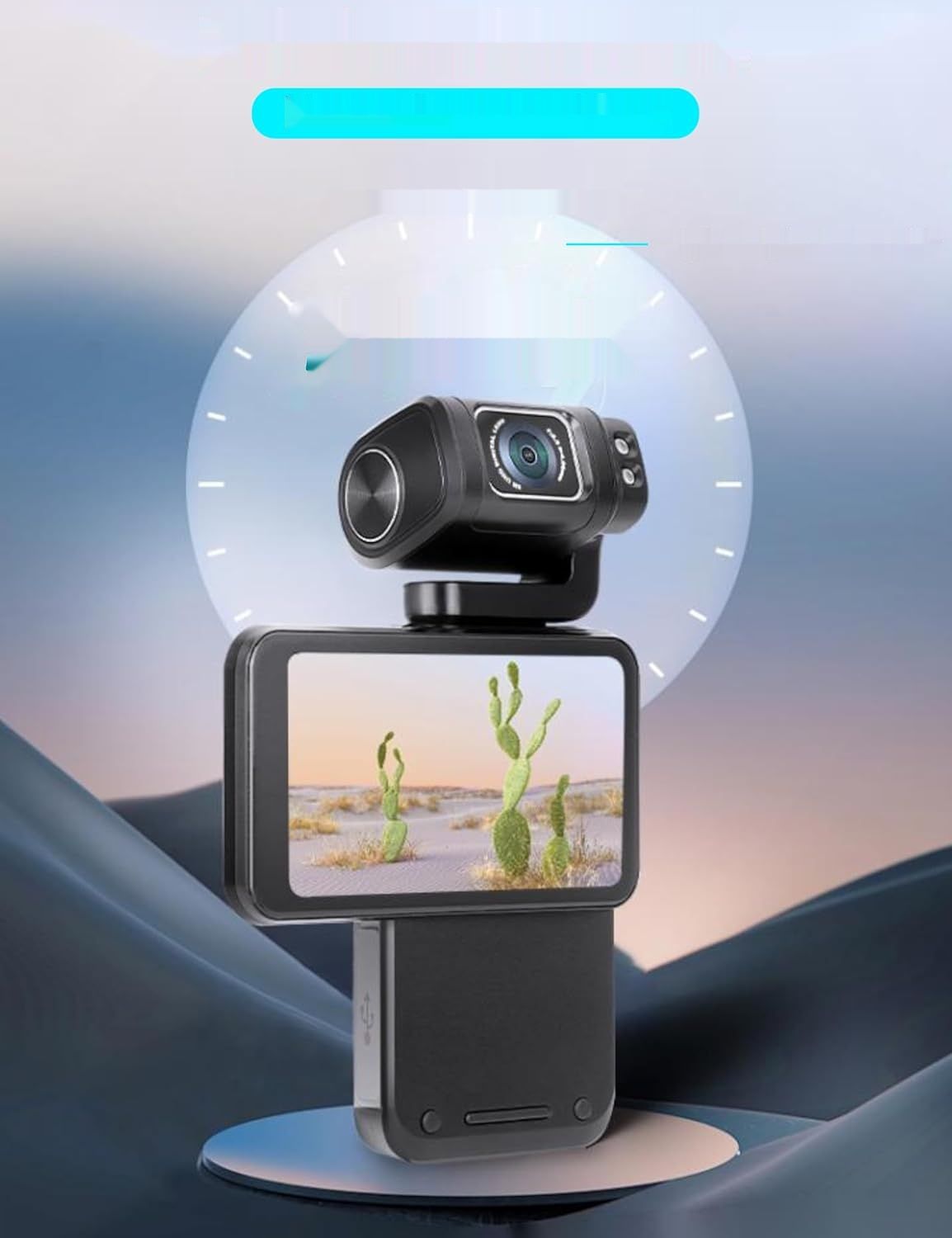 Sxhlseller 5K Ultra HD Kamera - 36MP, WiFi, 3,5&quot; ekran, 10x zoom cyfrowy