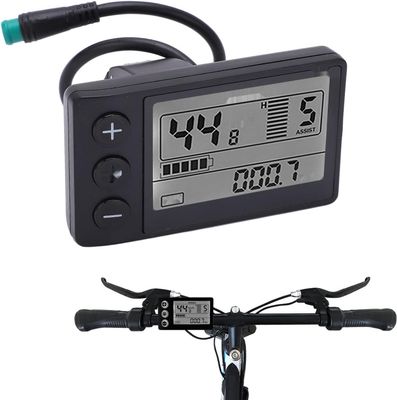 Cuifati Elektryczny wyświetlacz LCD, wodoodporny prędkościomierz do e-rowerów