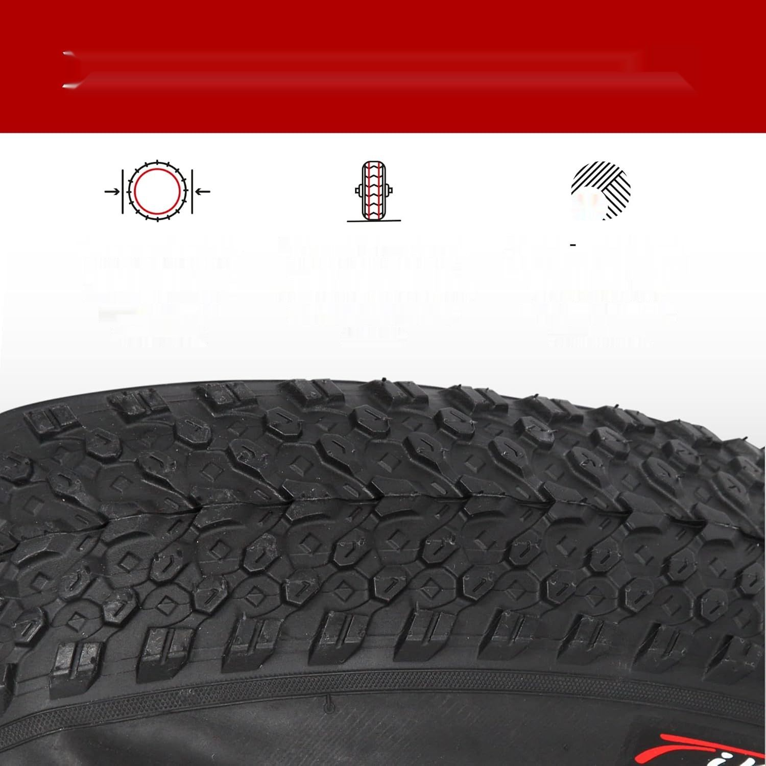Fincci Zestaw Opon Rowerowych 26 x 2,125 cala, 57-559, 30 TPI Cupar, 2 szt.