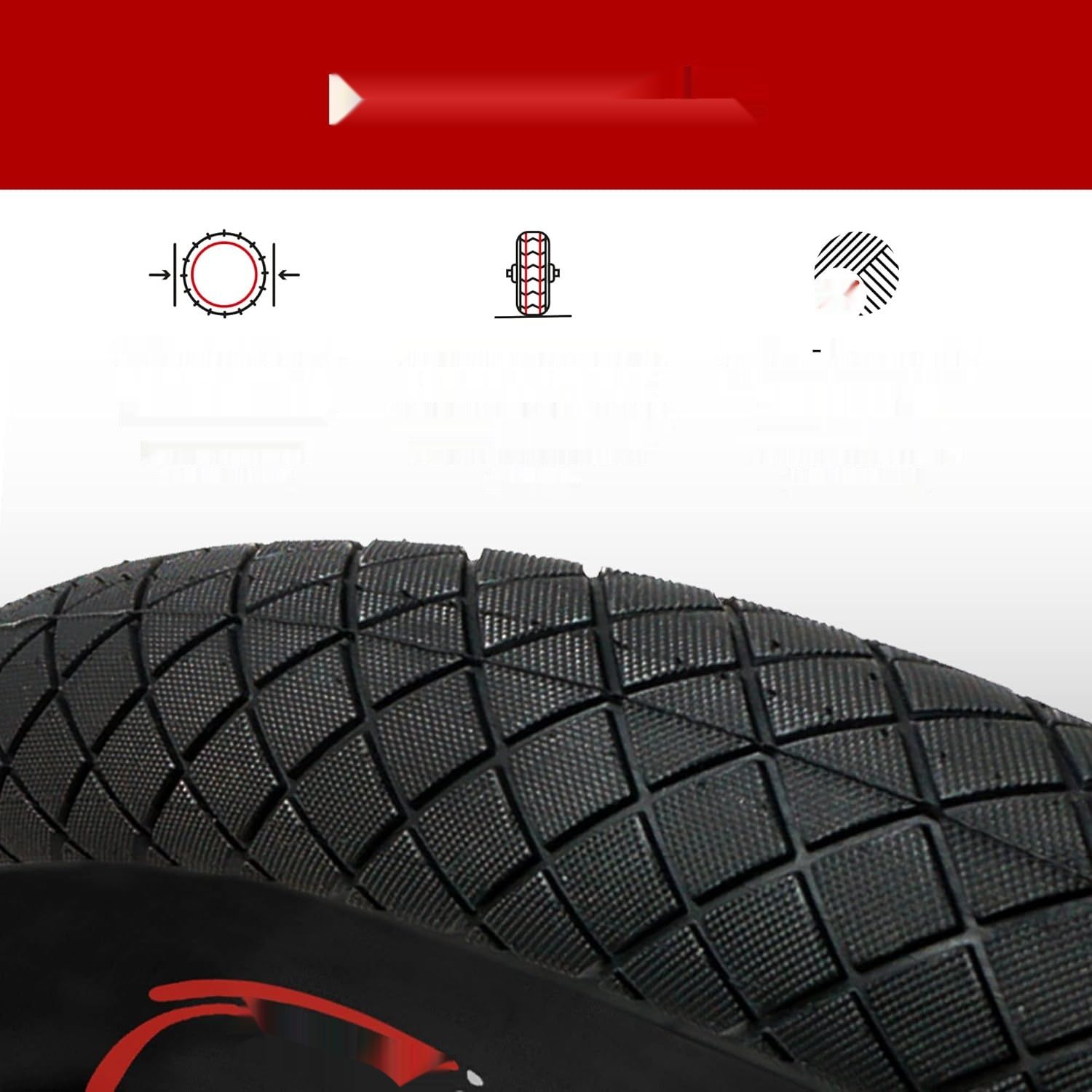 Fincci Para opon BMX 20x1,95 z dętkami Schradera – 2 sztuki, MTB.