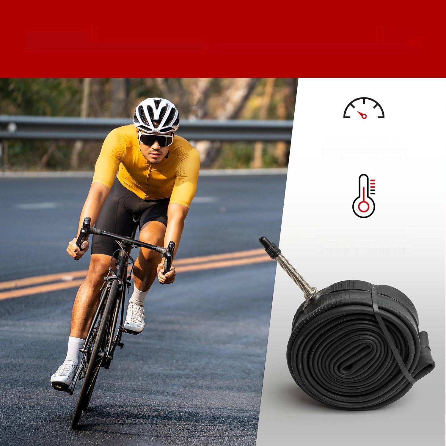 Fincci Rowerowa Dętka 28&quot; 700x32c 35c 38c, Presta do E-bike, Szosowy, Wyścigowy