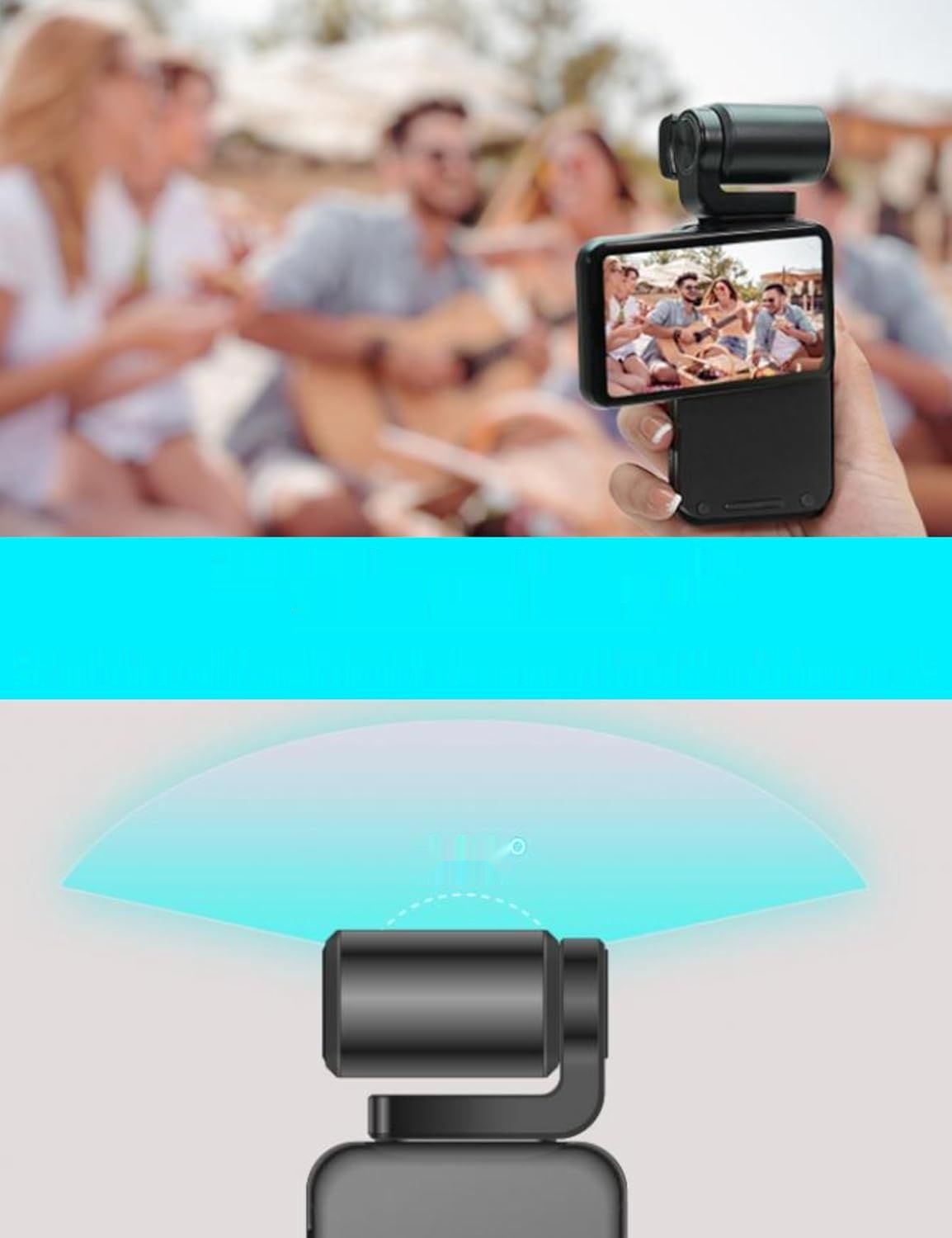 Sxhlseller 5K Ultra HD Kamera - 36MP, WiFi, 3,5&quot; ekran, 10x zoom cyfrowy