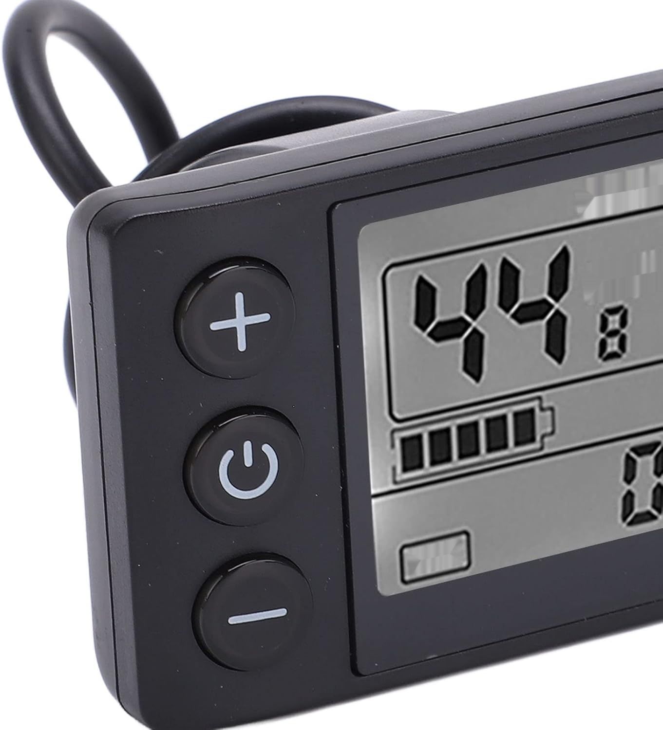 Cuifati Elektryczny wyświetlacz LCD, wodoodporny prędkościomierz do e-rowerów