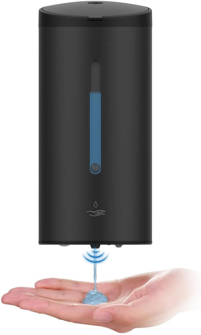 AIKE AK1205C Dozownik Mydła 800 ML, stal nierdzewna, matowa czerń