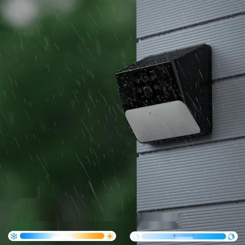 Zewnętrzna kamera do monitoringu 2K, WLAN, WiFi, wodoszczelna IP65.