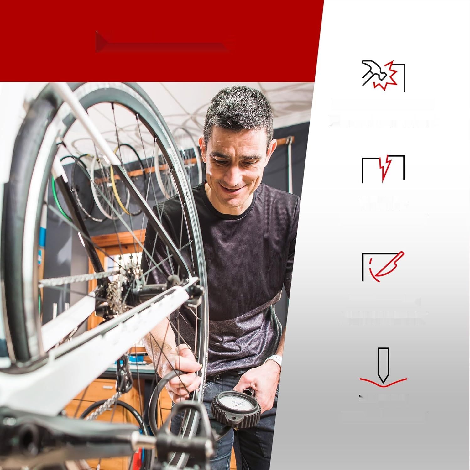 Fincci Rowerowa Dętka 28&quot; 700x32c 35c 38c, Presta do E-bike, Szosowy, Wyścigowy