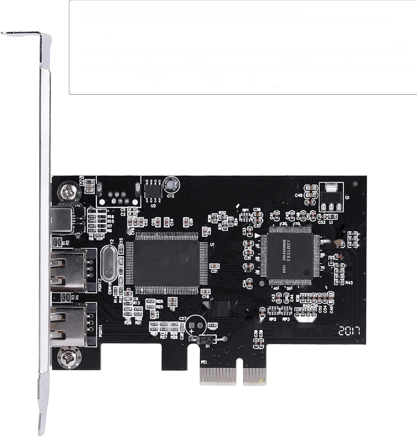 Cuifati PCIe, Kontroler Adapter IEEE 1394, 4 Porty (3x6 Pin, 1x4 Pin).