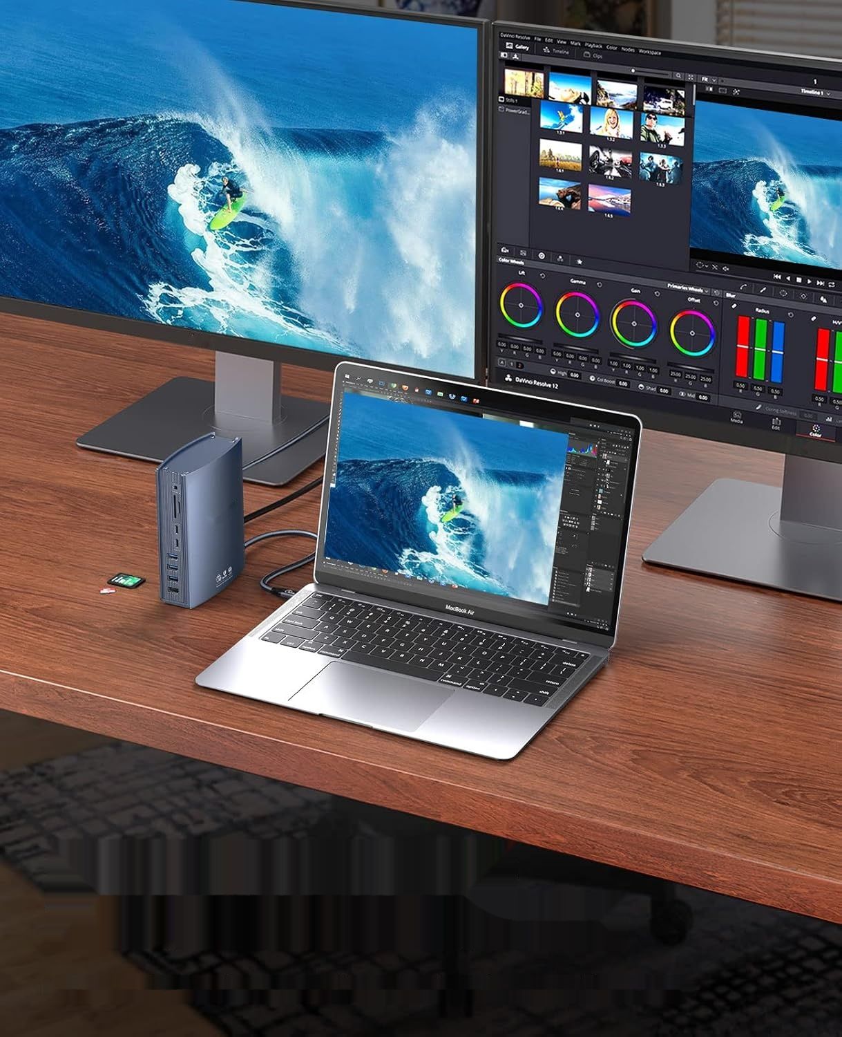 ORICO 15 w 1 Thunderbolt 3 stacja dokująca, 60W, 40Gbps, dual 4K 60Hz