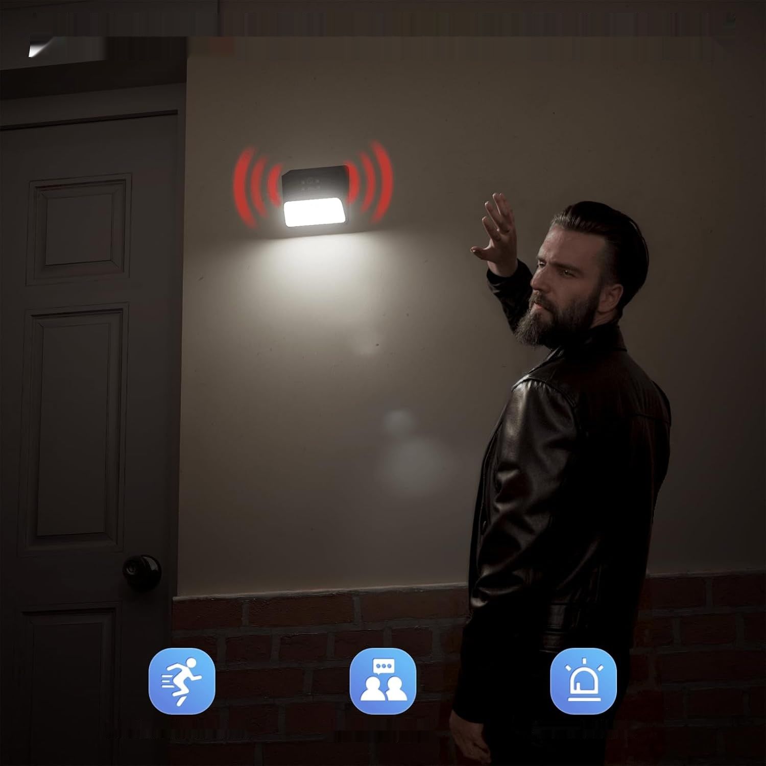 Zewnętrzna kamera do monitoringu 2K, WLAN, WiFi, wodoszczelna IP65.