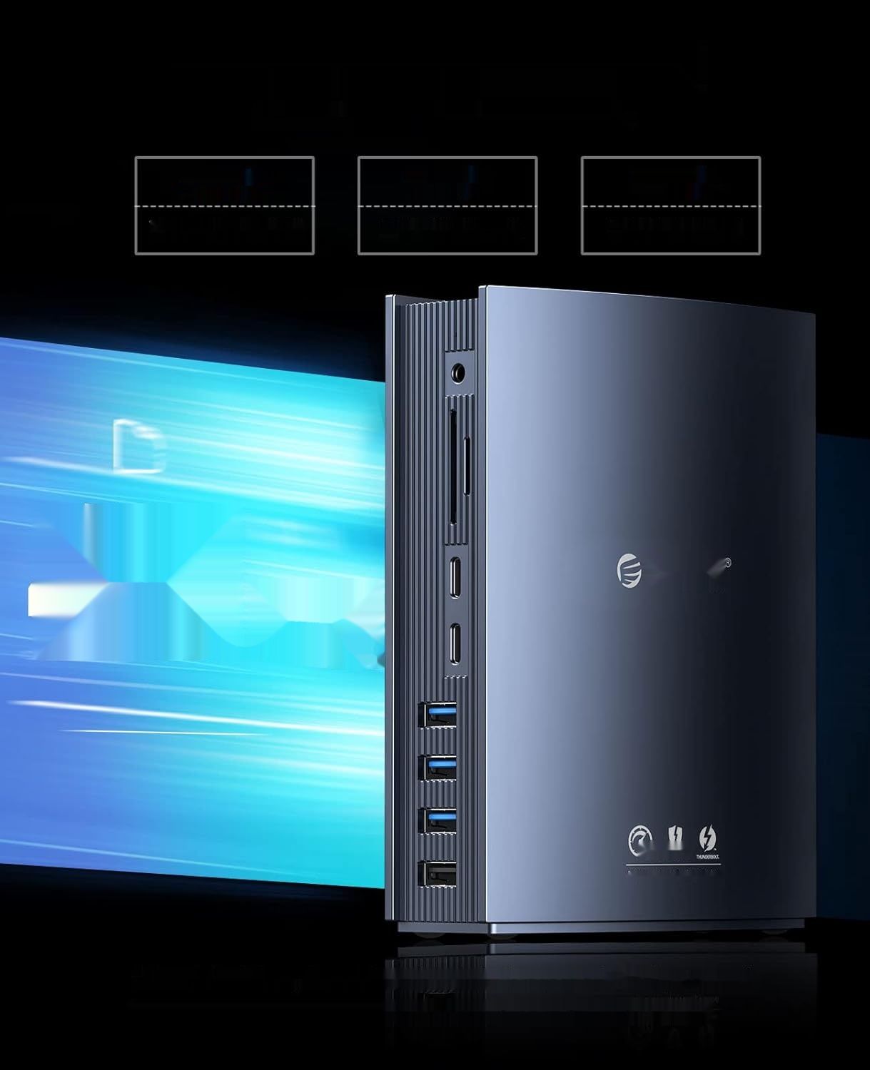 ORICO 15 w 1 Thunderbolt 3 stacja dokująca, 60W, 40Gbps, dual 4K 60Hz