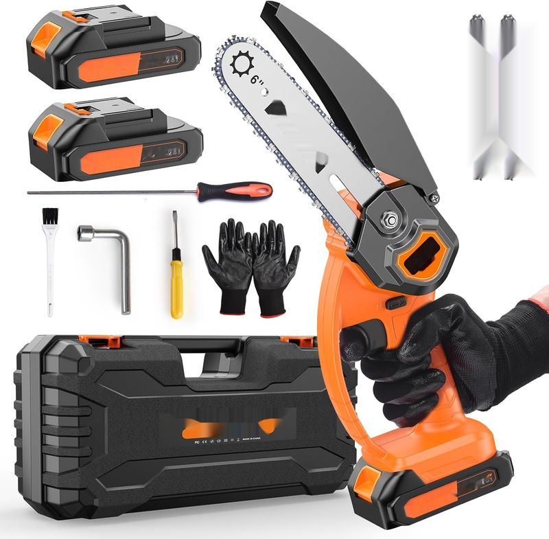 XIAZIR Mini Piła Łańcuchowa 6 Cali, 21 V dla ogrodu