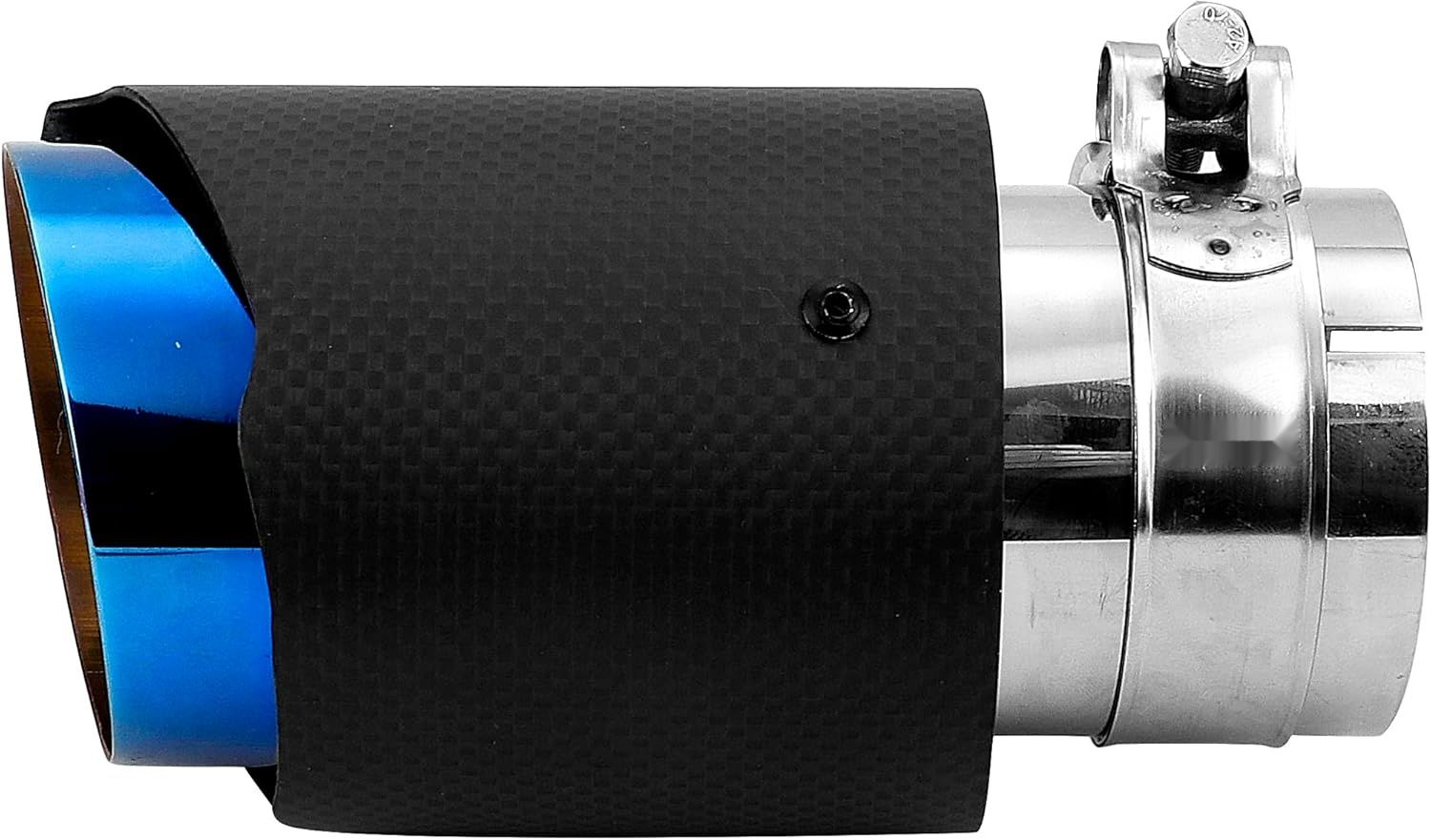 Końcówki wydechu 63 mm Uniwersalna rura wydechowa (modny niebieski)