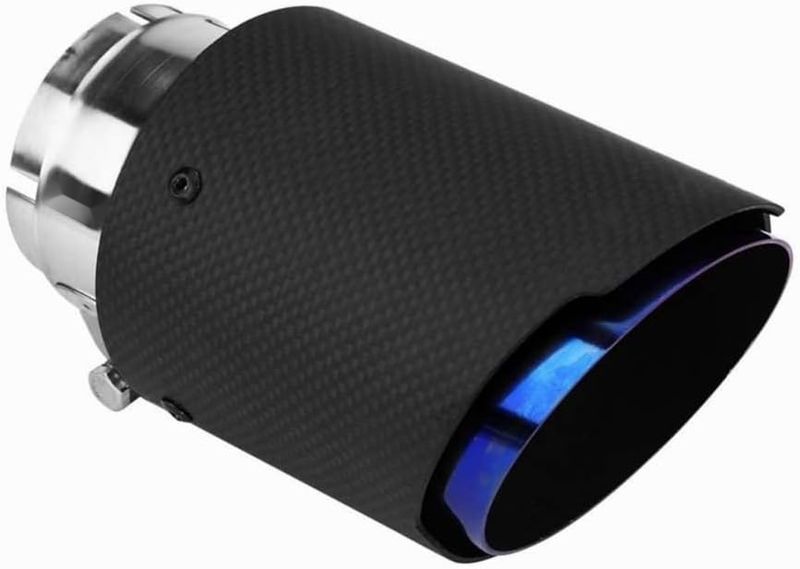 Końcówki wydechu 63 mm Uniwersalna rura wydechowa (modny niebieski)