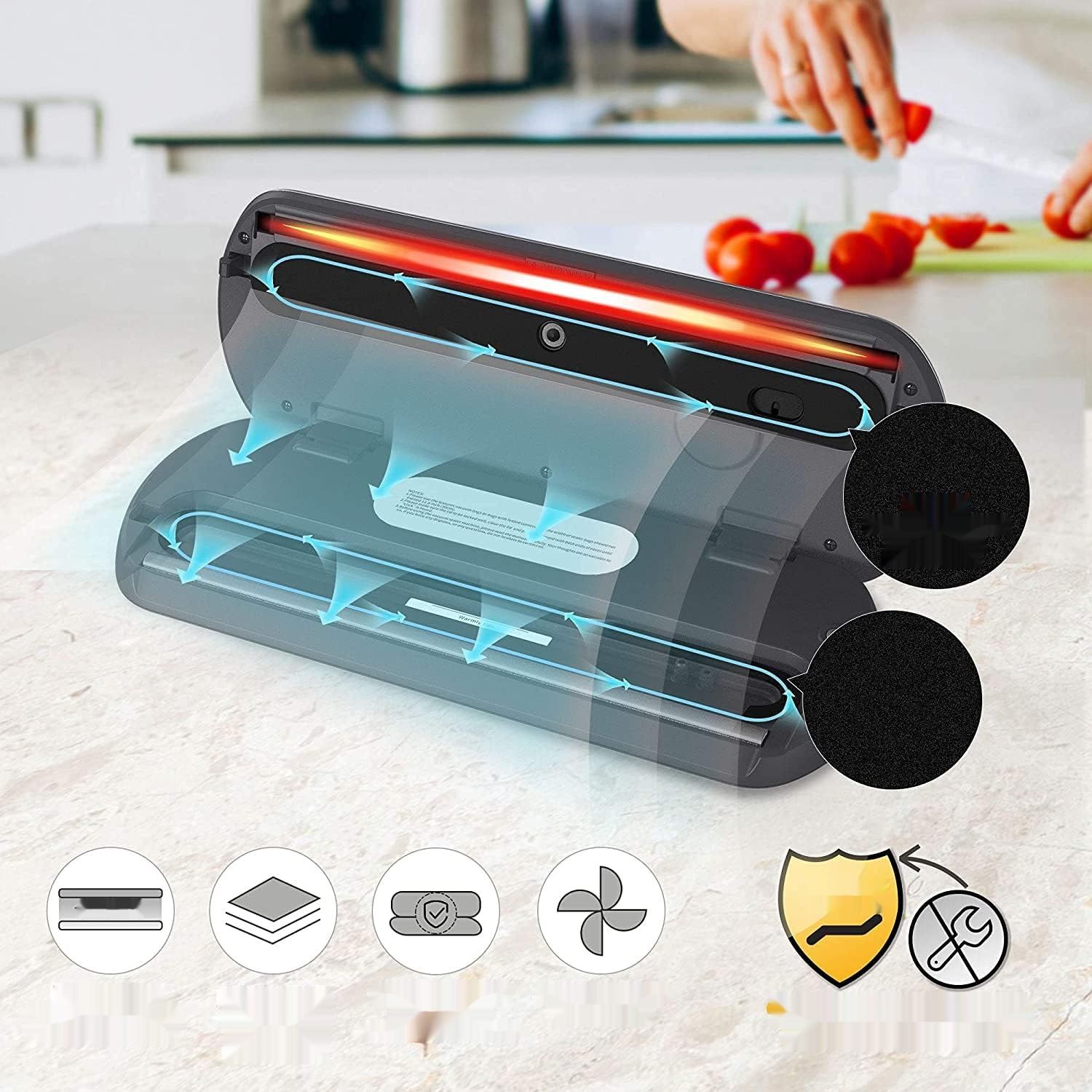 KitchenBoss Urządzenie do pakowania próżniowego 3 w 1, grafitowy szary
