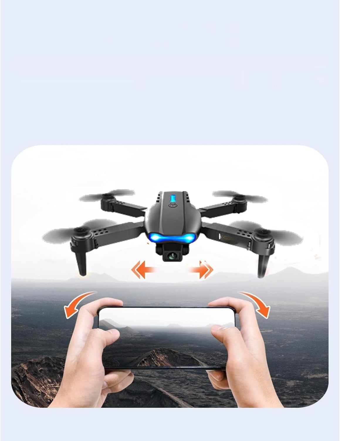 Składany dron RC, unikanie przeszkód, quadkopter, podwójna kamera HD, fotografia powietrzna 4K, samolot RC, obsługa aplikacji WiFi, prezent dla dzieci i dorosłych.