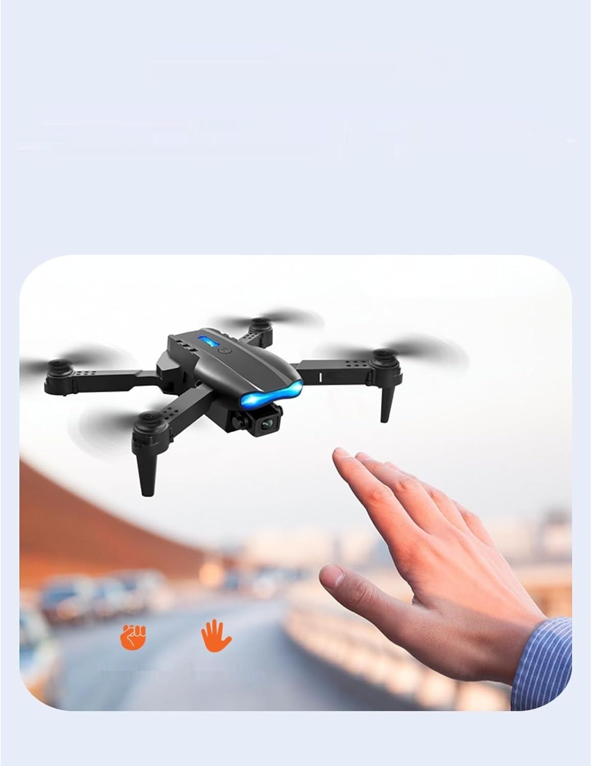 Składany dron RC, unikanie przeszkód, quadkopter, podwójna kamera HD, fotografia powietrzna 4K, samolot RC, obsługa aplikacji WiFi, prezent dla dzieci i dorosłych.
