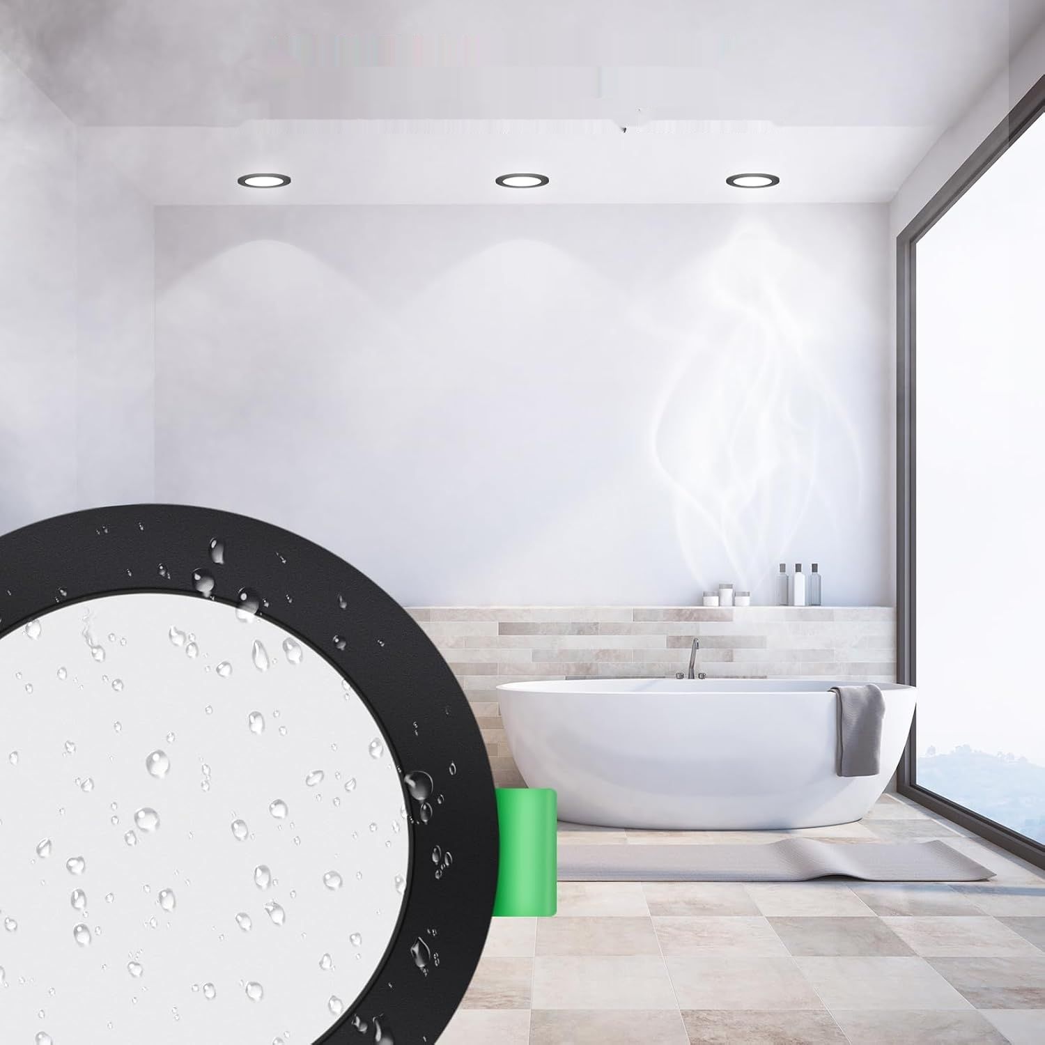 ALUSSO LIGHTING Reflektor LED 230 V, 5 W, czarny, IP65, 10 sztuk
