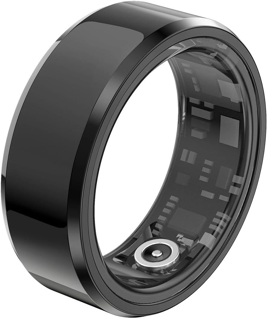 Inteligentny pierścień Monitor Zdrowia, IP68 Fitness Tętno, Bluetooth