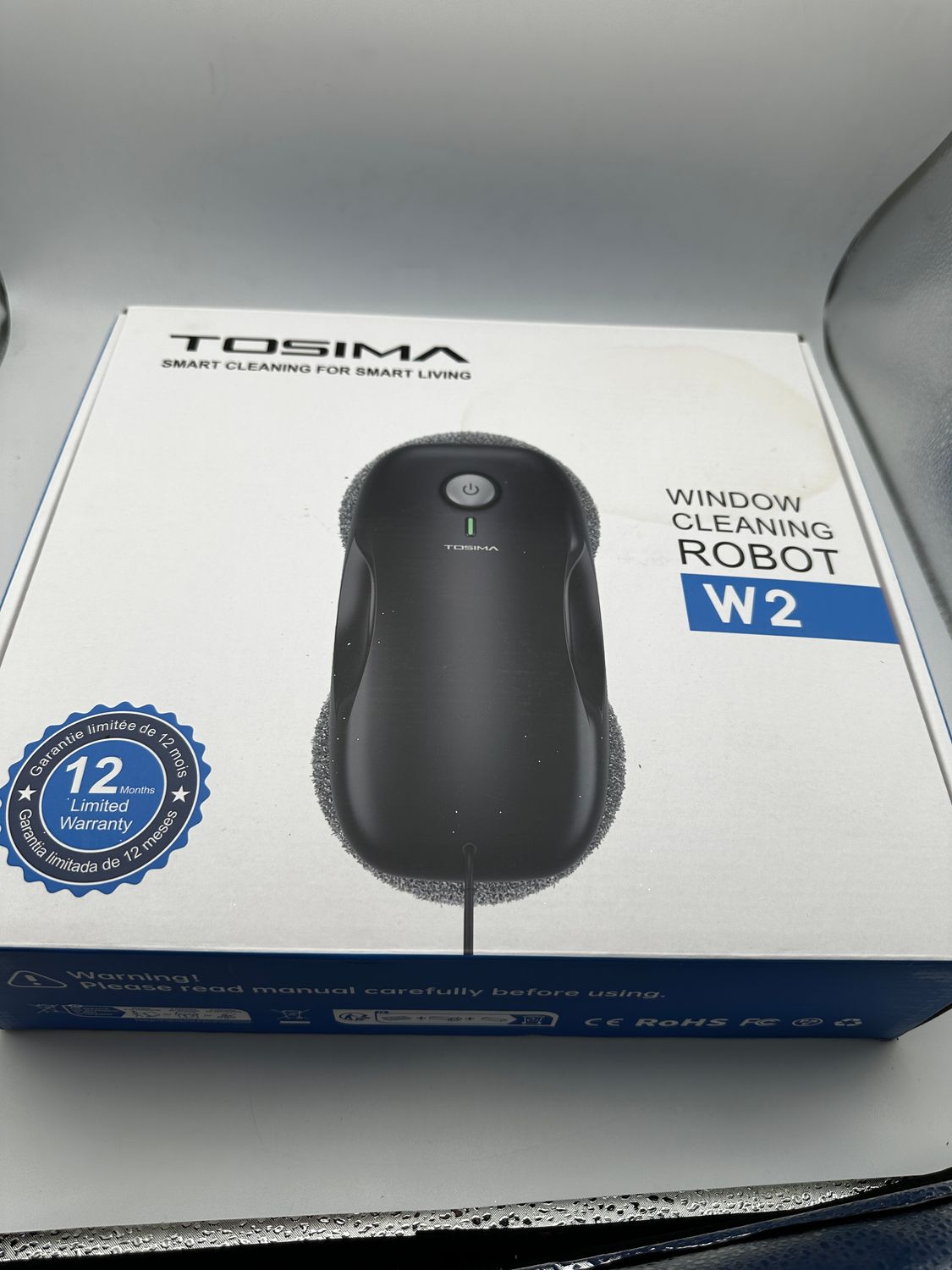 Tosima W2 Robot do Mycia Okien 3800PA, Elektryczny Czyściciel Okien