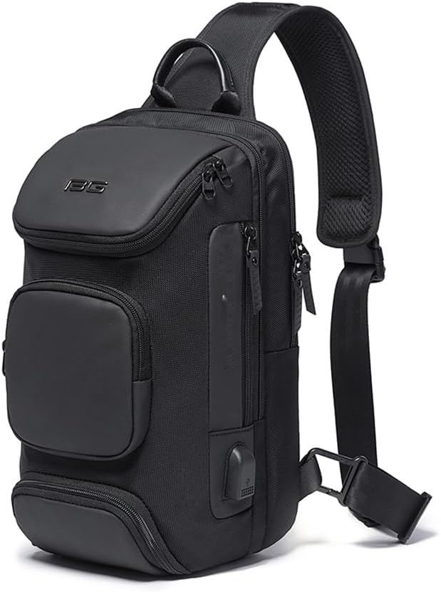 OZUKO Torba na Ramię Crossbody Bolsos Hombre z USB, Antykradzieżowa