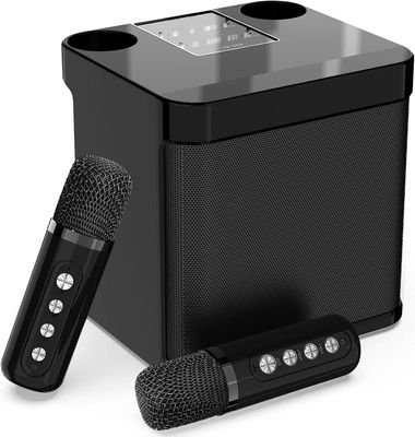 Karaoke Machine Głośnik z 2 mikrofonami, Bluetooth HD Sound PA System.