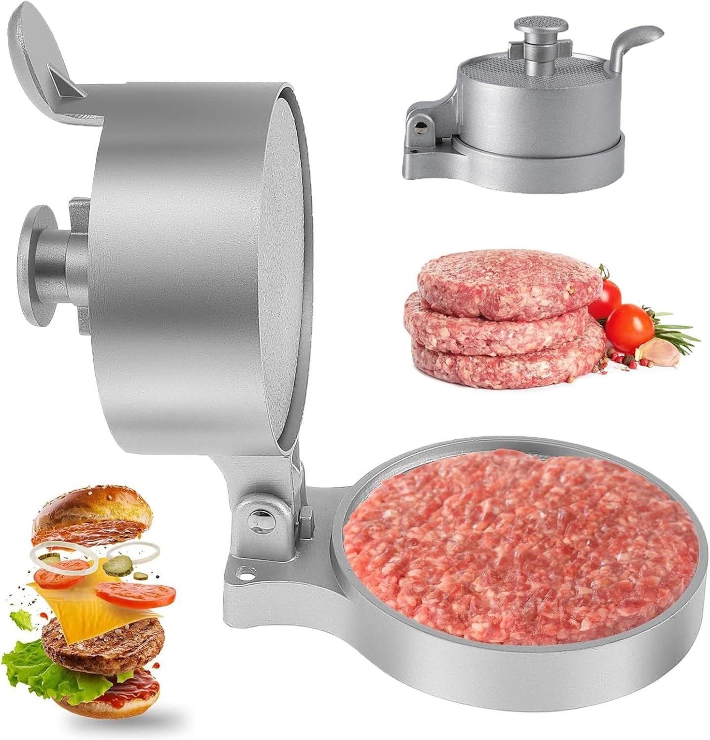 Prasa do hamburgerów o średnicy 11 cm do hamburgerów i mięsa.