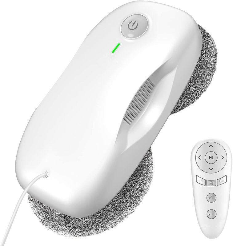 Tosima W2 Blanc Robot Myjący do Szyb Automatyczny, 3800pa, Pilot, 12 Ściereczek