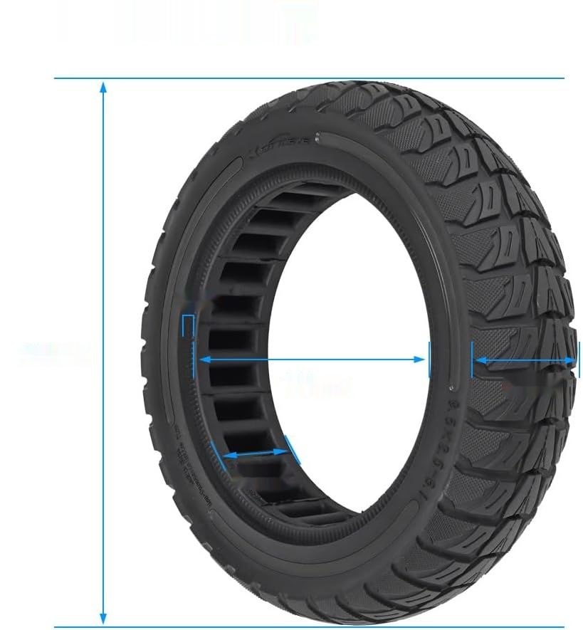 Zestaw 2 opon 9,5&quot; do NIU KQi 3, 9,5 x 2,5-6,1 - Pełne gumowe opony.
