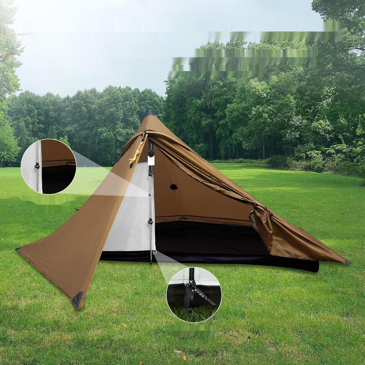 3F UL Gear Lanshan PRO Ultralight Namiot 1-2os, 3/4-sezonowy, wodoodporny.