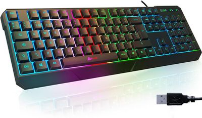 KLIM Chroma klawiatura gamingowa QWERTZ DEUTSCH z kablem USB + nowa wersja 2022