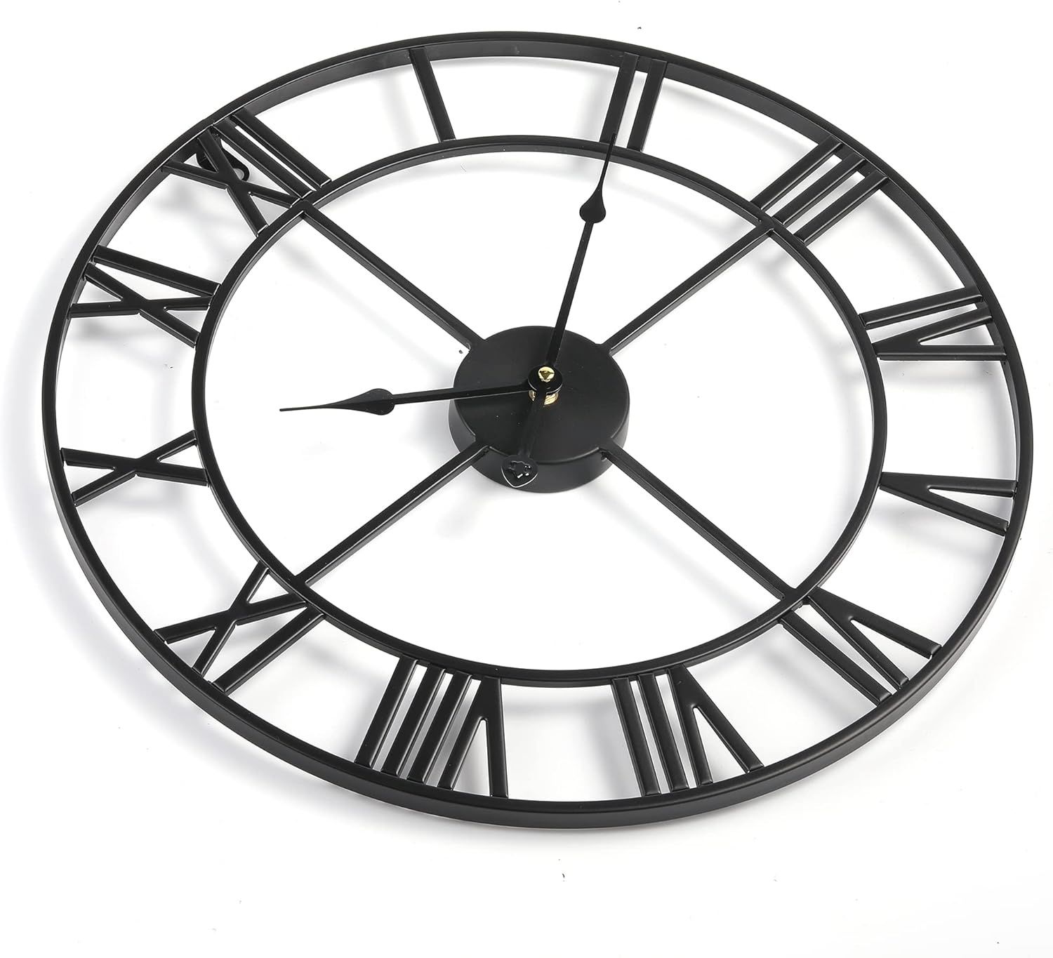 Maxstar Nowoczesne cyfry rzymskie zegar ścienny, bezgłośny,  60 cm
